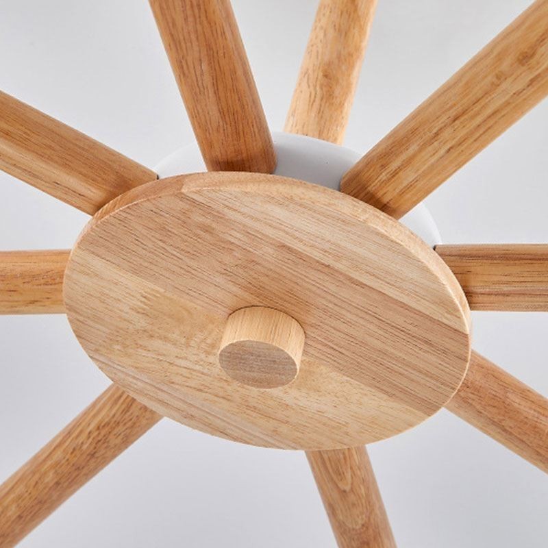 Kreatívny drevený luster Nordic Macaron Pendant Light