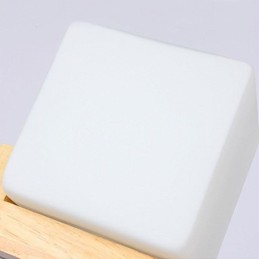 Severský drevený závesný svetelný sklenený luster na lampu