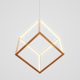 Postmoderné závesné svietidlo Geometrické zlaté závesné svetlo