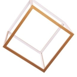 Postmoderné závesné svietidlo Geometrické zlaté závesné svetlo