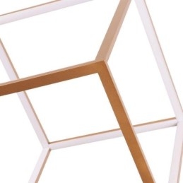 Postmoderné závesné svietidlo Geometrické zlaté závesné svetlo
