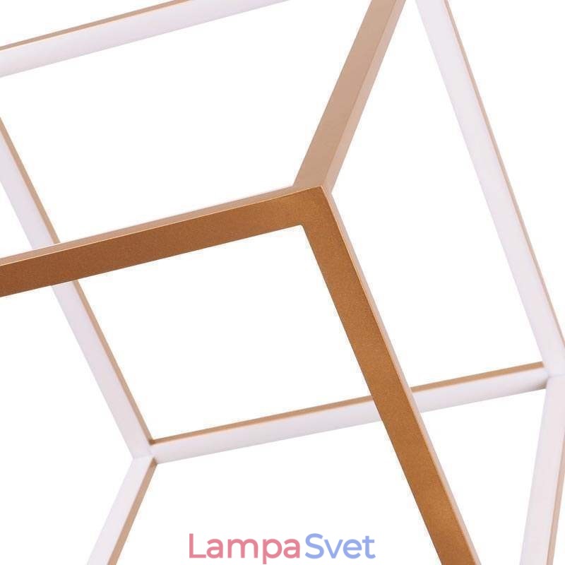 Postmoderné závesné svietidlo Geometrické zlaté závesné svetlo