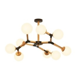 Závesné svietidlo Nordic Magic Bean Light Kreatívne drevené svietidlo