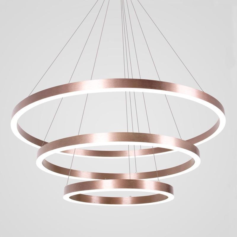 Závesná lampa na kreslenie Craft 3 krúžky 80+60+40cm