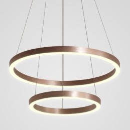 Závesná lampa na kreslenie Craft 2 krúžky 60+40cm