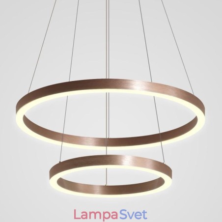 Závesná lampa na kreslenie Craft 2 krúžky 60+40cm Závesná lampa na kreslenie Craft 2 krúžky 60+40cm