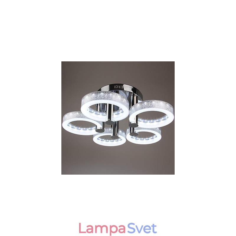 Akrylový luster s 5 svetlami (chrómová povrchová úprava)