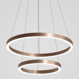 Závesná lampa na kreslenie Craft 2 krúžky 60+40cm