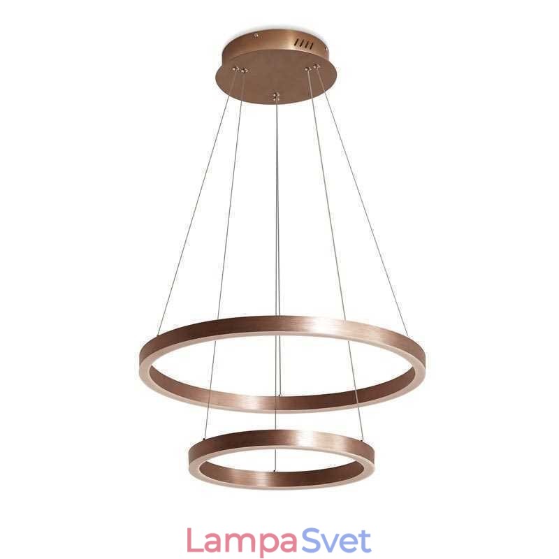 Závesná lampa na kreslenie Craft 2 krúžky 60+40cm