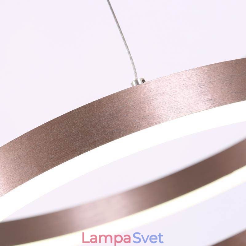 Závesná lampa na kreslenie Craft 2 krúžky 60+40cm