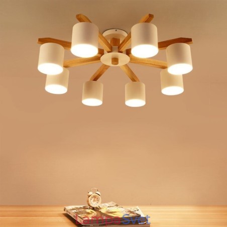 Závesné svietidlo Nordic Log Macaron Light Fitting Závesné svietidlo Nordic Log Macaron Light Fitting