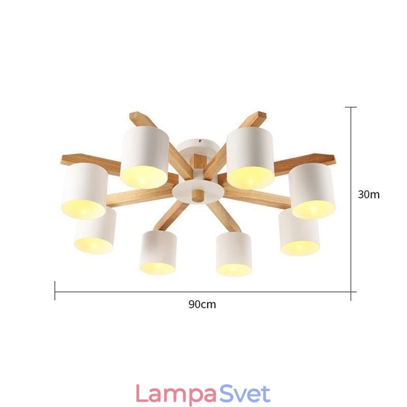 Závesné svietidlo Nordic Log Macaron Light Fitting