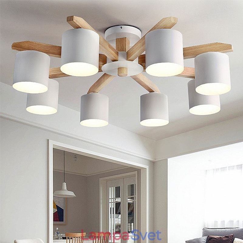 Závesné svietidlo Nordic Log Macaron Light Fitting