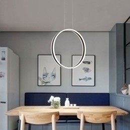 Nordic Pendant Light Akrylový prsteň Tvar Pendant Light