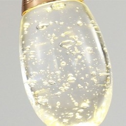 Závesné osvetlenie so zárodočnými sklenenými slzami