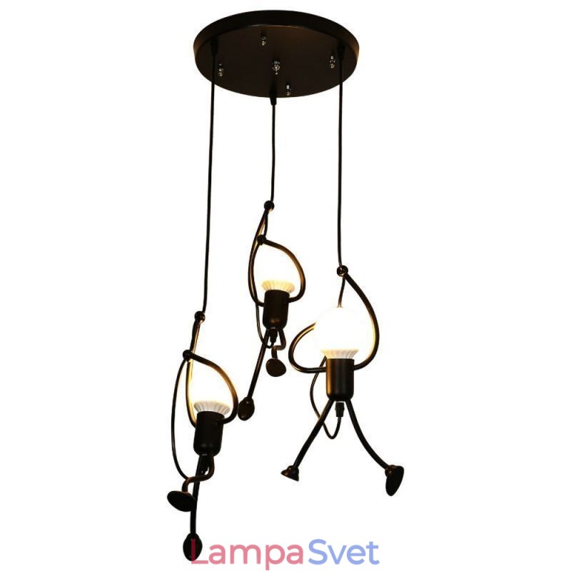 Moderné závesné svetlo Creative Little Man Shape Lamp Individuálne domáce svetlo