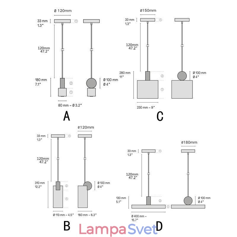 Moderné závesné svietidlo Nordic Acrylic Lamp Geometry Lighting Light