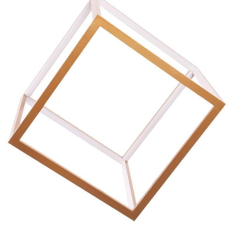 Postmoderné závesné svietidlo Geometrické zlaté závesné svetlo