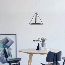Postmoderné závesné svietidlo s geometrickým trojuholníkom, kreatívne osvetlenie