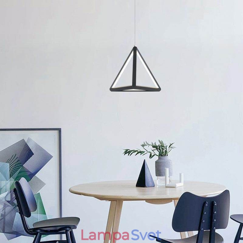 Postmoderné závesné svietidlo s geometrickým trojuholníkom, kreatívne osvetlenie