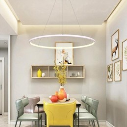 Moderná závesná kruhová lampa 60 cm 80 cm