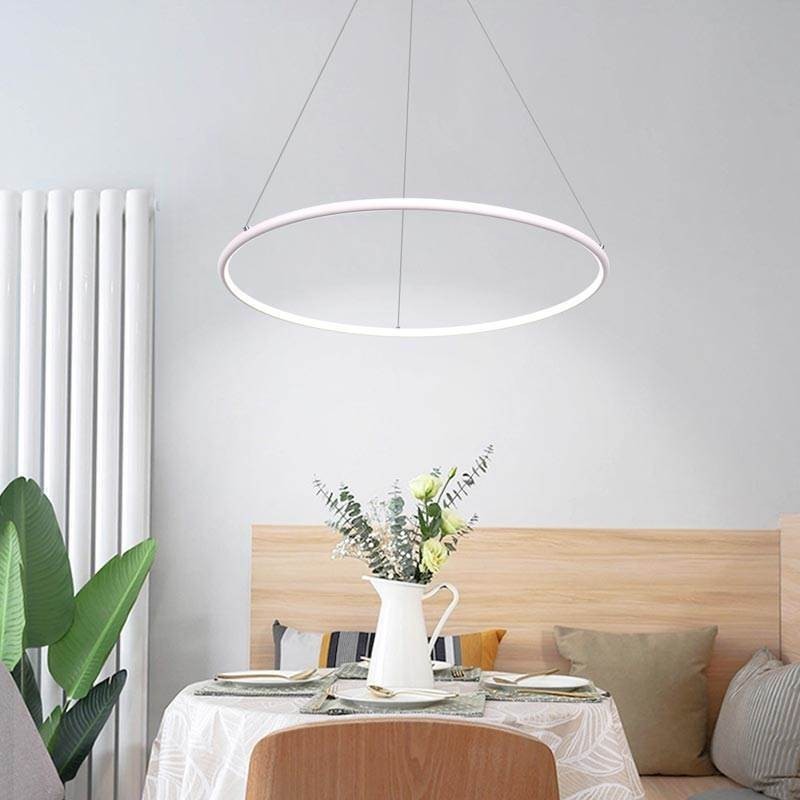 Moderná závesná kruhová lampa 60 cm 80 cm