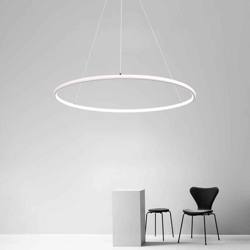 Moderná závesná kruhová lampa 60 cm 80 cm