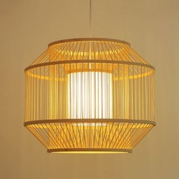 Lampáš Bambusové závesné svetlo Kreatívne japonské závesné svetlo