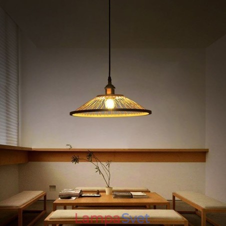 Dome Bamboo Pendant Light Ručne tkané prívesné svetlo Dome Bamboo Pendant Light Ručne tkané prívesné svetlo