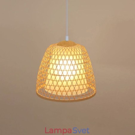 Bambusové závesné svietidlo Visual Comfort Dome Bambusové závesné svietidlo Visual Comfort Dome