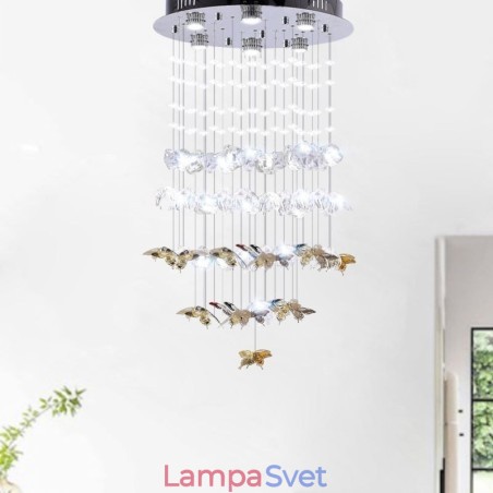 Severské závesné svietidlo Creative Butterfly Glass závesné svietidlo Severské závesné svietidlo Creative Butterfly Glass závesné svietidlo