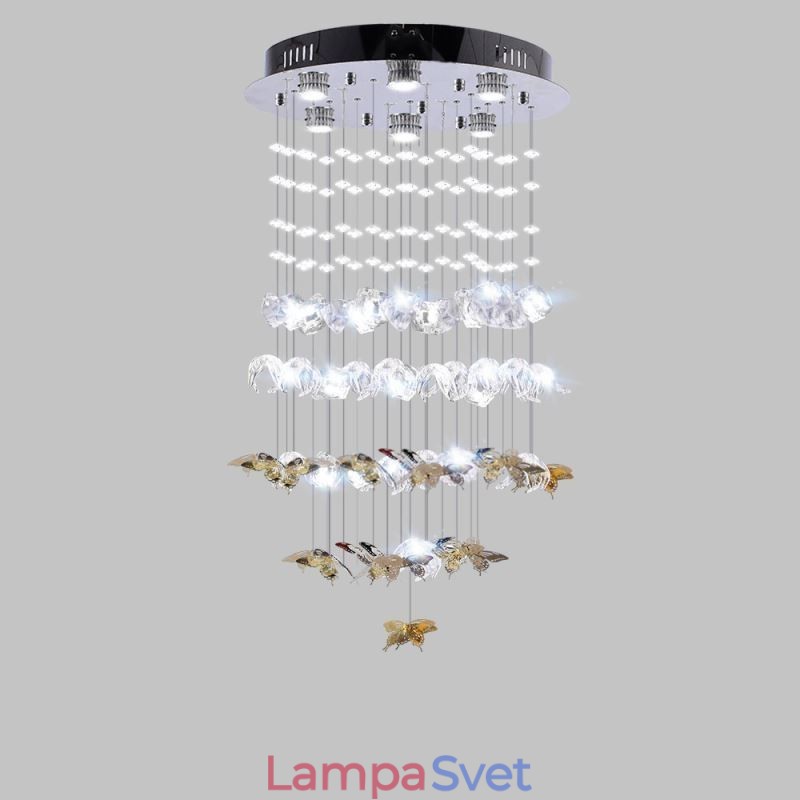 Severské závesné svietidlo Creative Butterfly Glass závesné svietidlo