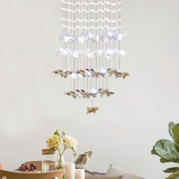 Severské závesné svietidlo Creative Butterfly Glass závesné svietidlo