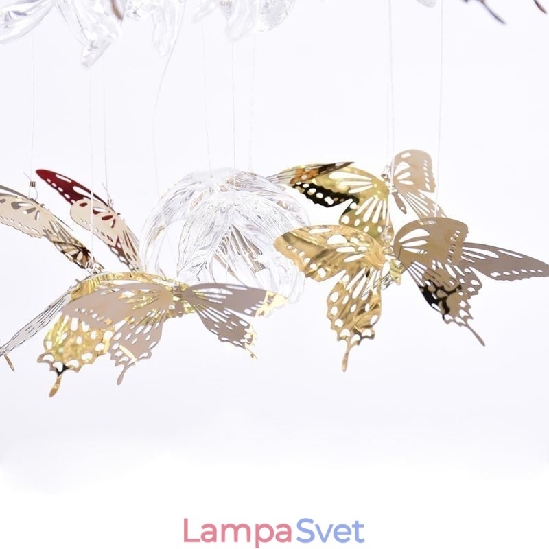 Severské závesné svietidlo Creative Butterfly Glass závesné svietidlo