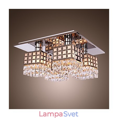 Luster Modern Crystal Stainless Living 4 Lights Luster Modern Crystal Stainless Living 4 Lights