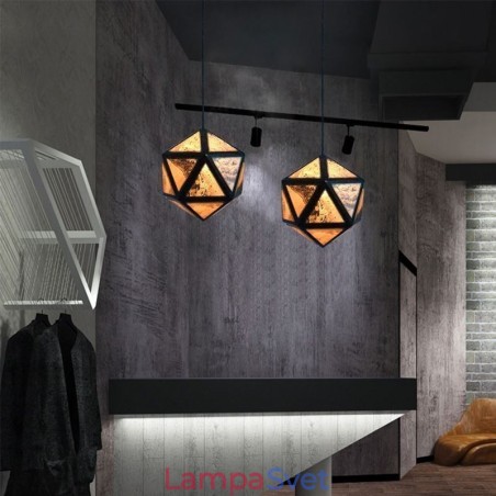 Geometrický prívesok Light Diamantový 3D priesvitný dizajn Geometrický prívesok Light Diamantový 3D priesvitný dizajn