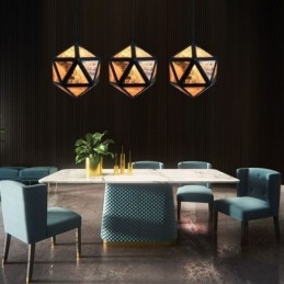 Geometrický prívesok Light Diamantový 3D priesvitný dizajn