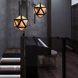 Geometrický prívesok Light Diamantový 3D priesvitný dizajn