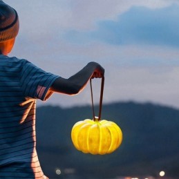 Prenosná tekvicová lampa Japonská retro vonkajšia prenosná lampa