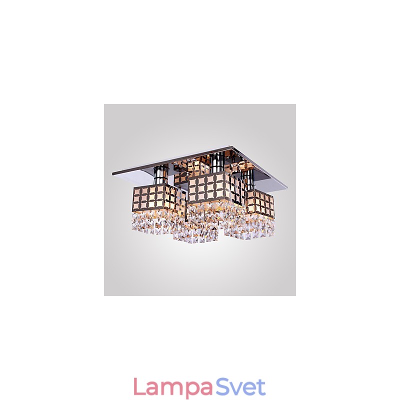 Luster Modern Crystal Stainless Living 4 Lights