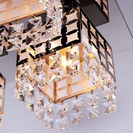 Luster Modern Crystal Stainless Living 4 Lights