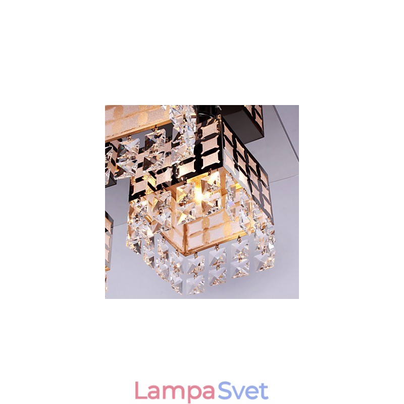 Luster Modern Crystal Stainless Living 4 Lights