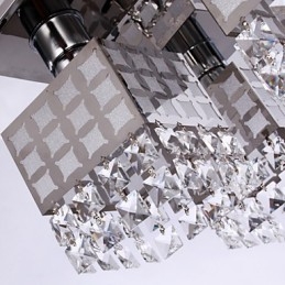 Luster Modern Crystal Stainless Living 4 Lights