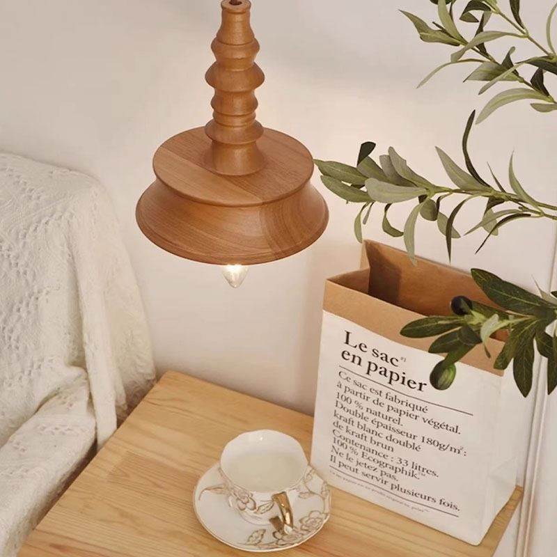 Závesné svietidlo Rubberwood Ins Vintage závesné svetlo