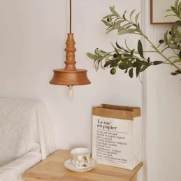 Závesné svietidlo Rubberwood Ins Vintage závesné svetlo