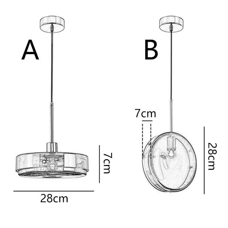 Okrúhle závesné svietidlo na tortu Moderné minimalistické kované stropné svietidlo