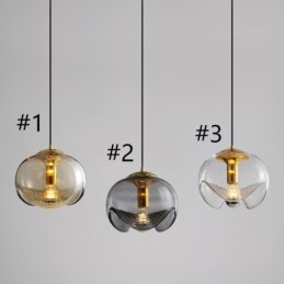 Závesné svietidlo z tyčinkového skla Moderné minimalistické kované stropné svietidlo