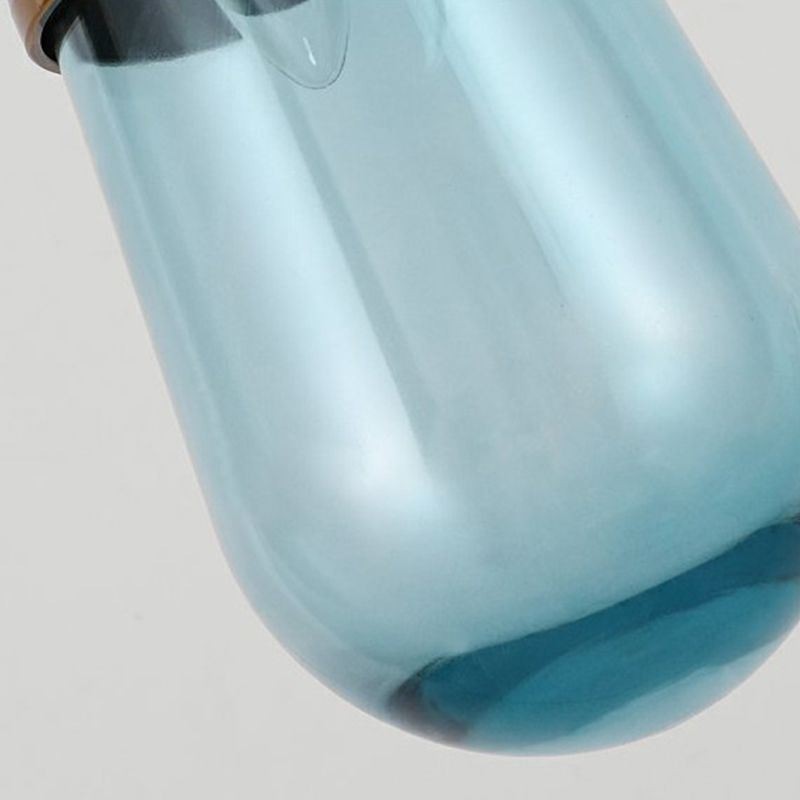 Sklenené závesné svietidlo Water Drop Moderné minimalistické kované malé stropné svietidlo