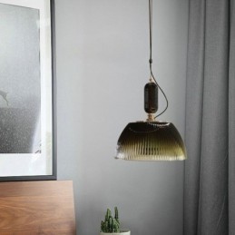 Skladaná sukňa Sklenené závesné svietidlo Moderné minimalistické kované malé stropné svietidlo