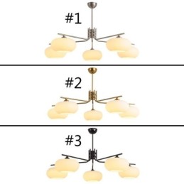 Severské sklenené závesné svietidlo Kreatívne kované stropné svietidlo